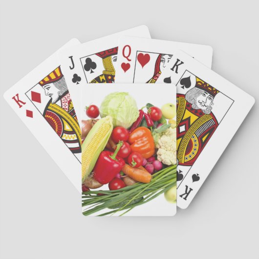 groenten en fruit pokerkaarten (Achterkant)