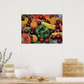 Groenten en fruit poster (Keuken)