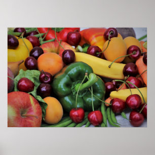 Groenten en fruit poster