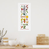 Groenten en fruit poster (Keuken)