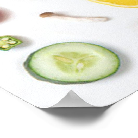 Groenten en fruit poster (Hoek)