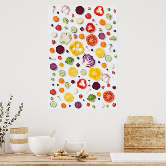 Groenten en fruit poster (Keuken)
