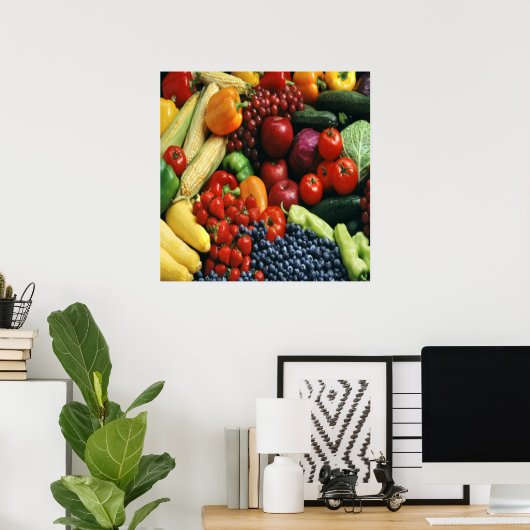 GROENTEN EN FRUIT POSTER (Thuiskantoor)