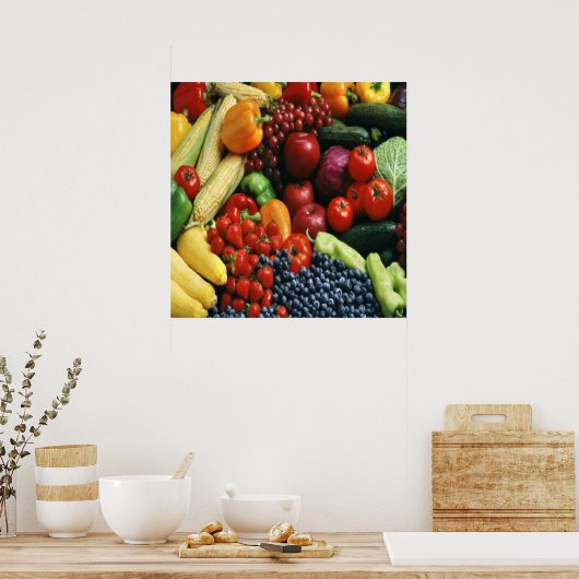 GROENTEN EN FRUIT POSTER (Keuken)