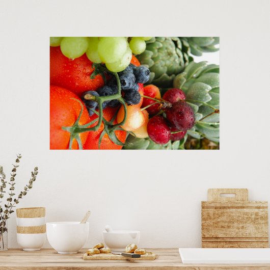 Groenten en fruit poster (Keuken)