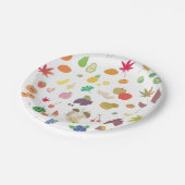 Groenten en fruit Print Papieren Bordje (Gekanteld)