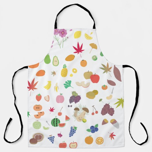 Groenten en fruit Print Schort (Voorkant)