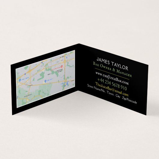 Groenten en fruit, sappelbast, gedetailleerd visitekaartje (Binnen)