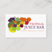 Groenten en fruit, sappelbast visitekaartje (Voorkant)