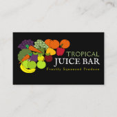 Groenten en fruit, sappelbast visitekaartje (Voorkant)