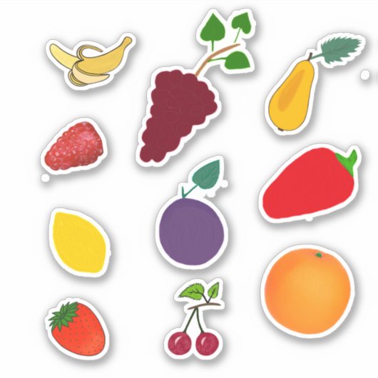 Groenten en fruit sticker (Voorkant)