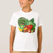 Groenten en fruit t-shirt (Voorkant)
