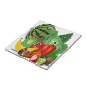 groenten en fruit tegeltje (Zijkant)