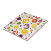 Groenten en fruit tegeltje (Zijkant)