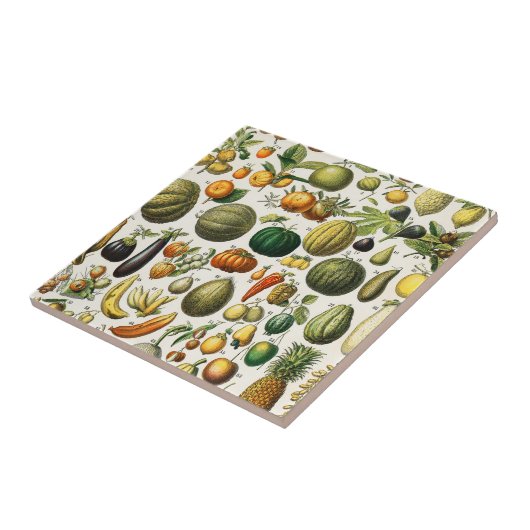 Groenten en fruit tegeltje (Zijkant)