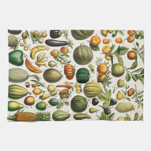 Groenten en fruit theedoek (Horizontaal)