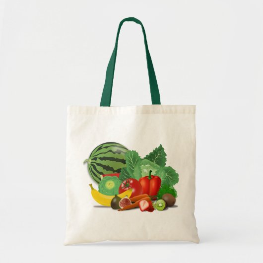 Groenten en fruit tote bag (Voorkant)