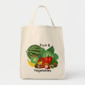 Groenten en fruit tote bag (Voorkant)