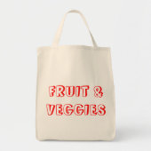 Groenten en fruit tote bag (Voorkant)