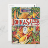 groenten en fruit, van de soort "Salzer Seed Cata Briefkaart (Voorkant / Achterkant)