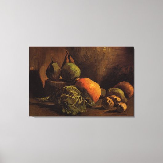 Groenten en fruit van Vincent van Gogh Canvas Afdruk (Voorkant)