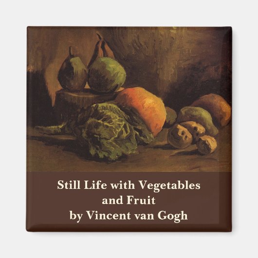 Groenten en fruit van Vincent van Gogh Magneet (Voorkant)
