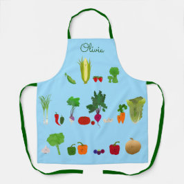 Groenten en fruit, vers, gepersonaliseerd schort