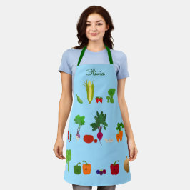 Groenten en fruit, vers, gepersonaliseerd schort