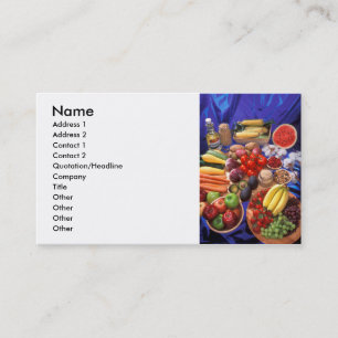 Groenten en fruit visitekaartje