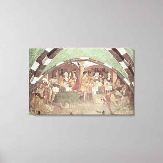 Groenten- en fruitmarkt canvas afdruk (Voorkant)