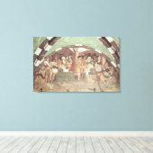 Groenten- en fruitmarkt canvas afdruk (Insitu (Houten vloer))