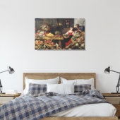 Groenten- en fruitmarkt canvas afdruk (Insitu (Slaapkamer))