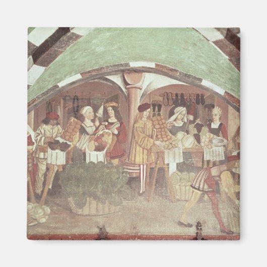 Groenten- en fruitmarkt magneet (Voorkant)