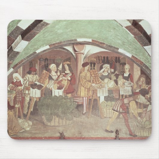 Groenten- en fruitmarkt muismat (Voorkant)