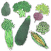 Groenten en groenten, groep 1 sticker (Voorkant)