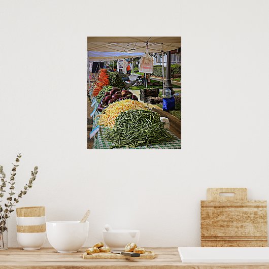 Groenten en groenten poster (Keuken)