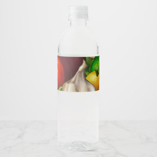 Groenten en Kruiden Biologisch Natuurlijke Groente Waterfles Etiket