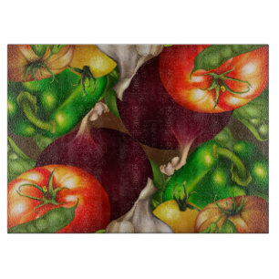 Groenten en kruiden Organic Natural Fresh Food Snijplank