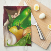 Groenten en kruiden Organic Natural Fresh Food Theedoek (Quarter Fold)