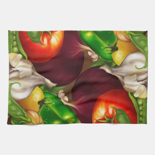 Groenten en kruiden Organic Natural Fresh Food Theedoek (Horizontaal)