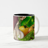 Groenten en kruiden Organic Natural Fresh Food Tweekleurige Koffiemok (Voorkant rechts)