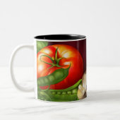 Groenten en kruiden Organic Natural Fresh Food Tweekleurige Koffiemok (Links)