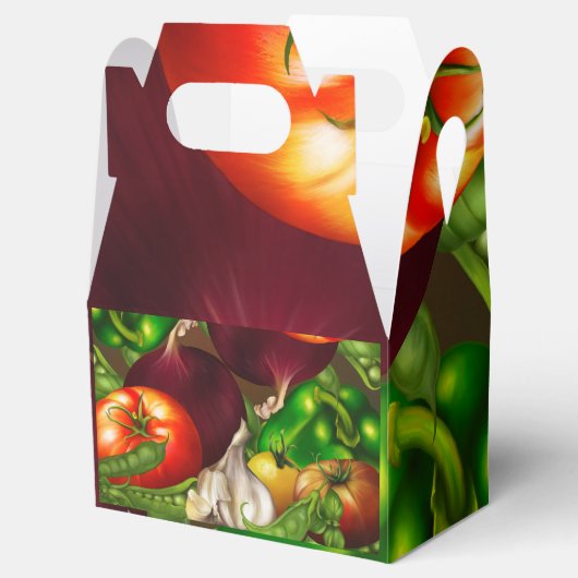 Groenten en kruiden Organic Natural Veggies Food Bedankdoosjes (Geopend)