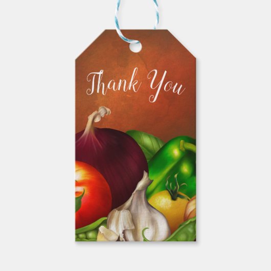 Groenten en kruiden Organic Natural Veggies Food Cadeaulabel (Voorkant)