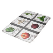 Groenten en kruiden Rustic Modern Farmhouse Badmat (Gekanteld)