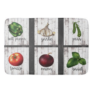 Groenten en kruiden Rustic Modern Farmhouse Badmat