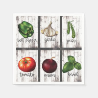 Groenten en kruiden Rustic Modern Kitchen Food Art