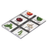 Groenten en kruiden Rustic Modern Kitchen Food Notitieboek (Linkerzijde)