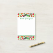 Groenten en kruidenierswaren post-it® notes (Op bureau)