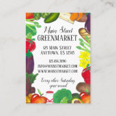 Groenten en kruidenierswaren visitekaartje (Voorkant)